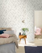 Vliesová tapeta šedá, stříbrná, tráva (0,53 x 10,05 m) / Vliesové tapety na zeď My Moments 320701 Rasch