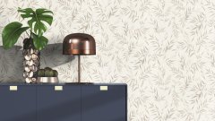 Vliesová tapeta béžová, zlatá, tráva (0,53 x 10,05 m) / Vliesové tapety na zeď My Moments 320725 Rasch