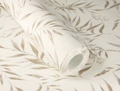 Vliesová tapeta béžová, zlatá, tráva (0,53 x 10,05 m) / Vliesové tapety na zeď My Moments 320725 Rasch