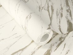 Vliesová tapeta bílá, stříbrná, mramor (0,53 x 10,05 m) / Vliesové tapety na zeď My Moments 320909 Rasch