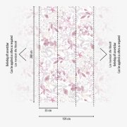 Vliesová tapeta růžové, fialové listy 396922 / Tapety na zeď 39692-2 Aquarell Dreams (0,53 x 10,05 m) A.S.Création