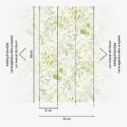 Vliesová tapeta zelené listy 396932 / Tapety na zeď 39693-2 Aquarell Dreams (0,53 x 10,05 m) A.S.Création