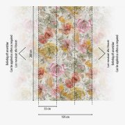 Vliesová tapeta barevné květy 396941 / Tapety na zeď 39694-1 Aquarell Dreams (0,53 x 10,05 m) A.S.Création