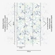 Vliesová tapeta z kolekce Aquarell Dreams s růžovými a fialovými listy - německý výrobce tapet A.S.Création - v podstatě se jedná o fototapetu o velikosti motivu: 1,59 m x 2,80 m (4,45 m²)