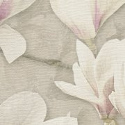 Květy magnolie - netkaná (vliesová) tapeta na stěnu 396101 květinový vzor s jemnou textilní strukturou - německý výrobce A.S.Création