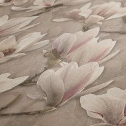 Květy magnolie - netkaná (vliesová) tapeta na stěnu 396101 květinový vzor s jemnou textilní strukturou - německý výrobce A.S.Création