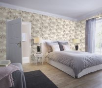 Vliesová tapeta hnědé, béžové listy 659856 / Tapety na zeď Incanto (0,53 x 10,05 m) Rasch