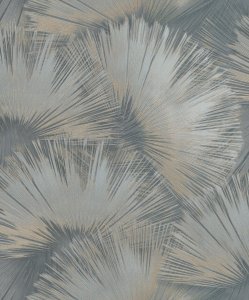 Vliesová tapeta šedá, zlatá - vějíře 659764 / Tapety na zeď Incanto (0,53 x 10,05 m) Rasch