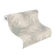 Vliesová tapeta šedá, krémová - vějíře 659757 / Tapety na zeď Incanto (0,53 x 10,05 m) Rasch