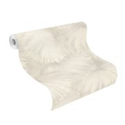 Vliesová tapeta krémová, šedá - vějíře 659733 / Tapety na zeď Incanto (0,53 x 10,05 m) Rasch