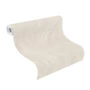 Vliesová tapeta krémová, metalická - vlnky 659610 / Tapety na zeď Incanto (0,53 x 10,05 m) Rasch