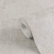 Rustikální jemně strukturovaná vliesová tapeta se vzorem omítky, betonu, kamene, kombinace barev šedá, bílá, metalická - kolekce Hot Spots - německý výrobce A.S.Création