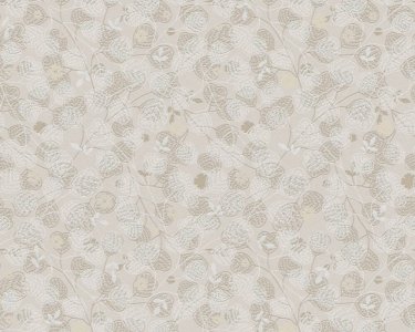 Vliesová tapeta drobné květy a listy - béžová, krémová, bílá 4002391112 (0,53 x 10,05 m) A.S.Création