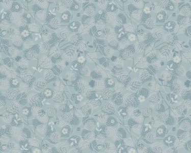 Vliesová tapeta drobné květy a listy - modrá, bílá 4002391114 (0,53 x 10,05 m) A.S.Création