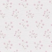 Vliesová tapeta s shabby chic jemným květinovým vzorem - krémová, růžová, taupe - matná, mírně strukturovaná vliesová tapeta na zeď od A.S.Création z kolekce Maison Charme