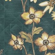 Vliesová tapeta květinový vzor - tyrkysová, petrolejová, oranžová 4002391174 (0,53 x 10,05 m) A.S.Création