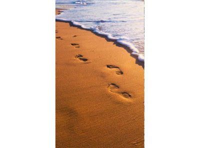 Vliesová fototapeta Stopy na pláži 150 x 250 cm + lepidlo zdarma / MS-2-0193 vliesové fototapety na zeď DIMEX