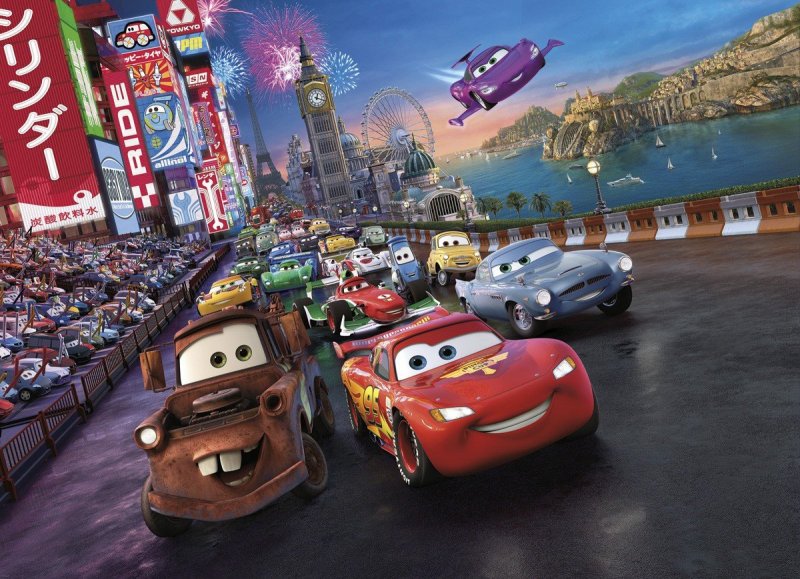 Fototapeta pro děti Disney Cars 4-401 Komar (254 cm x 184 cm)