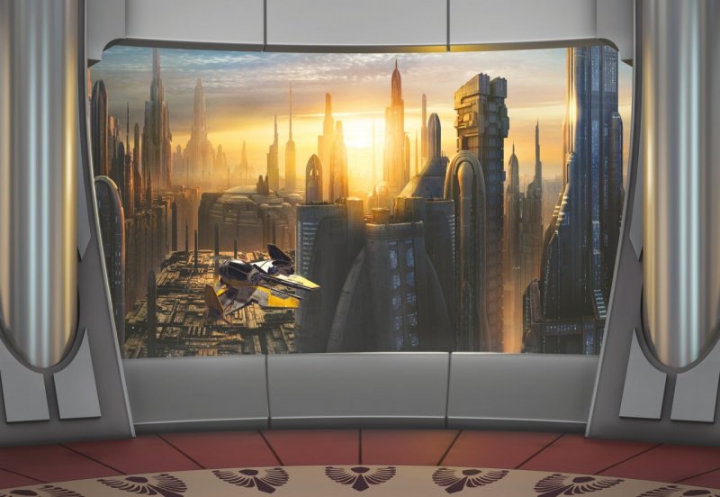 Fototapeta Disney Star Wars planeta Coruscant 8-483 / Obrazové tapety a fototapety na zeď Komar (368 x 254 cm)