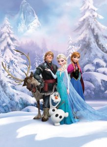 Dětská fototapeta Frozen Winter Land 4-498 Ledové království Disney / Obrazové tapety a fototapety na zeď Komar (184 x 254 cm)