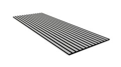 Akustický lamelový panel pravé dřevo, šedá dubová dýha na filcovém podkladu, rozměr 104 x 52 cm z kolekce Modular Wall A.S.Création - DD136704