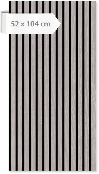 Akustický lamelový panel dřevo, šedá dubová dýha, 52 x 104 cm / Modular Wall 136704  A.S.Création