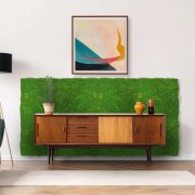 Mechový akustický panel, umělé rostliny a motiv mechu na filcovém podkladu, rozměr 52 x 52 cm z kolekce Modular Wall A.S.Création - DD136685