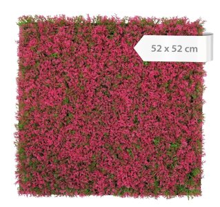 Akustický panel červené rostliny, věrná imitace, 52 x 52 cm / Modular Wall 136689 A.S.Création