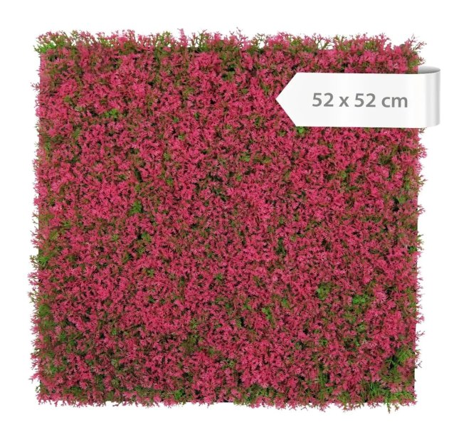 Akustický panel červené rostliny, věrná imitace, 52 x 52 cm / Modular Wall 136689 A.S.Création