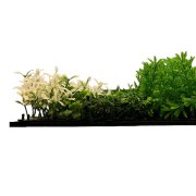 Akustický panel zelené a fialové květy a rostliny, imitace živých rostlin na filcovém podkladu, rozměr 52 x 52 cm z kolekce Modular Wall A.S.Création - DD136691