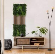 Akustický panel květiny a zelené rostliny, imitace živých rostlin na filcovém podkladu, rozměr 52 x 52 cm z kolekce Modular Wall A.S.Création - DD136697