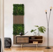 Akustický panel květiny a zelené rostliny, imitace živých rostlin na filcovém podkladu, rozměr 52 x 52 cm z kolekce Modular Wall A.S.Création - DD136698