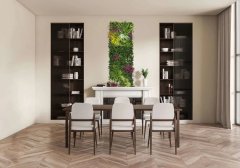 Akustický panel zelené a červené trávy, květy a rostliny, imitace živých rostlin na filcovém podkladu, rozměr 52 x 52 cm z kolekce Modular Wall A.S.Création - DD136732