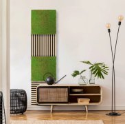Mechový akustický panel, umělé rostliny a motiv mechu na filcovém podkladu, rozměr 52 x 52 cm z kolekce Modular Wall A.S.Création - DD136681