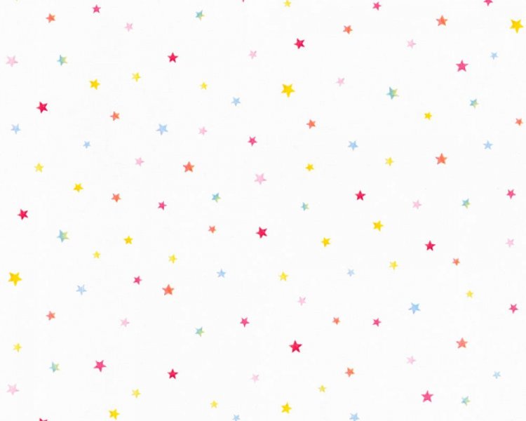 Dětská tapeta 35694-2 barevné hvězdičky / Papírové tapety pro děti 356942 Esprit Kids 5 (0,53 x 10,05 m) A.S.Création