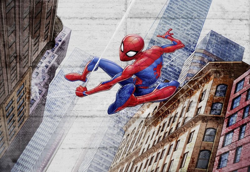 Disney fototapeta Spider-Man New Concrete 8-4029 Spiderman / Obrazové tapety a fototapety na zeď Komar (368 x 254 cm)
