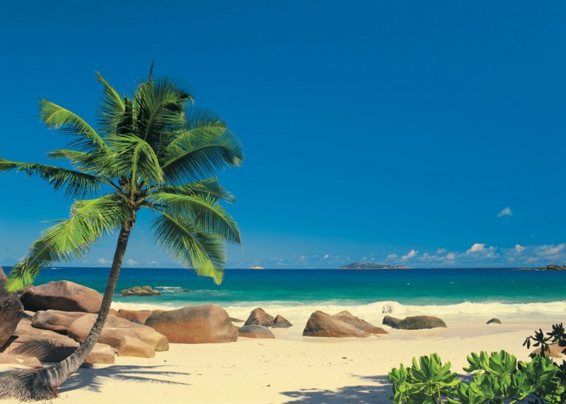 Fototapeta pláž, ostrov Mahé, Seychely - Seychellen 4-006 / Obrazové tapety a fototapety na zeď Komar (270 x 194 cm)