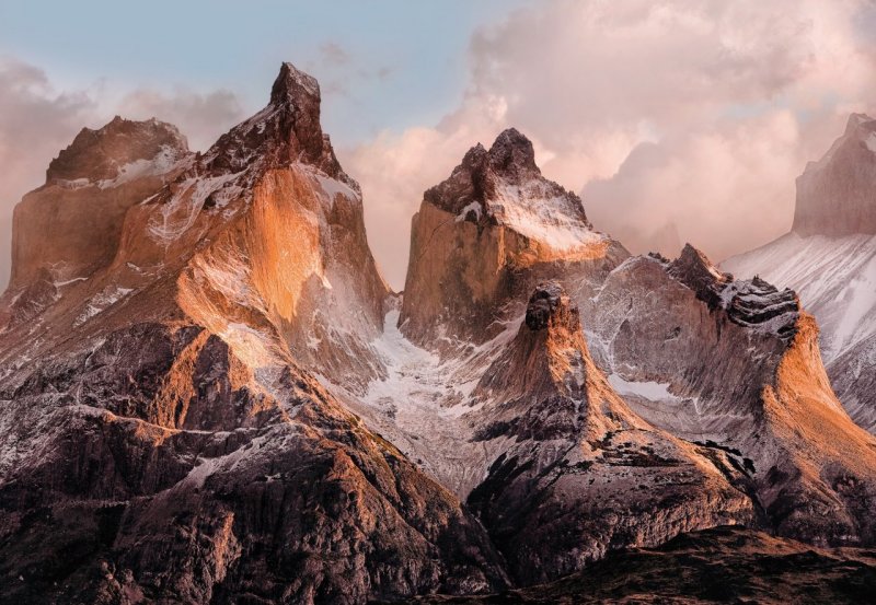 Fototapeta Torres del Paine 4-530 / Fototapety 4 dílné na zeď Komar (254 x 184 cm)