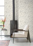 Vliesová tapeta šedá, bílá, béžová, listy (0,53 x 10,05 m) / Vliesové tapety na zeď My Moments 582741 Rasch