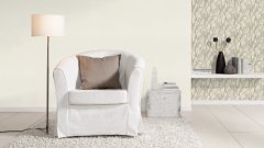 Vliesová tapeta jednobarevná béžová, listy (0,53 x 10,05 m) / Vliesové tapety na zeď My Moments 633351 Rasch