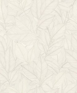 Vliesová tapeta listy, šedá, zelená (0,53 x 10,05 m) / Vliesové tapety na zeď My Moments 700763 Rasch