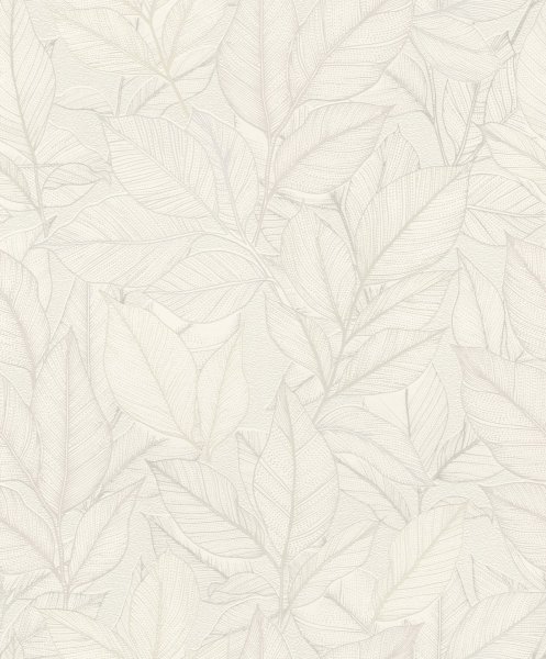 Vliesová tapeta listy, šedá, zelená (0,53 x 10,05 m) / Vliesové tapety na zeď My Moments 700763 Rasch