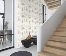 Vliesová tapeta retro geometrická šedá (0,53 x 10,05 m) / Vliesové tapety na zeď My Moments 735956 Rasch