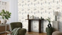 Vliesová tapeta retro geometrická šedá (0,53 x 10,05 m) / Vliesové tapety na zeď My Moments 735956 Rasch