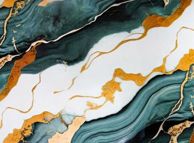 Zelený mramor se zlatou žílou 120 x 280 cm - samolepicí velkoformátový panel XXL / velkoplošný dekorativní stěnový obklad Carrara efekt MAR002