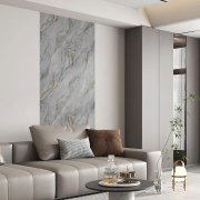 Samolepicí velkoformátový panel XXL MAR006 - šedý mramor se zlatou žílou Aurum Grey Marble o rozměru 120 x 280 cm