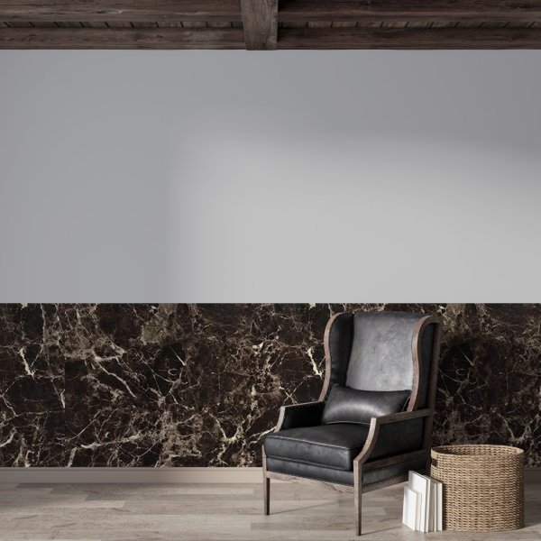 Černý mramor s modrošedou žilkou 120 x 280 cm - samolepicí velkoformátový panel XXL / velkoplošný dekorativní stěnový obklad Dark Emperador efekt MAR007