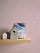 Starorůžová vliesová tapeta listy s leskem - přírodní motiv - vliesová tapeta od A.S.Création