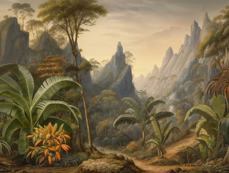 Vliesová fototapeta hory 3,71 x 2,80 m / Vliesový tapetový panel 761901 Cuba 2 A.S.Création