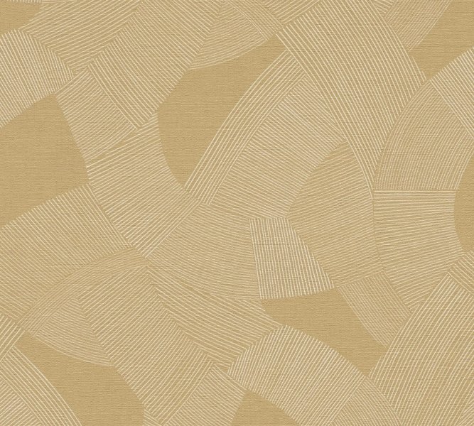 Vliesová tapeta grafická - hnědá, zlatá, metalická (0,53 x 10,05 m) 791604 / Tapety na zeď 79160-4 Cuba 2 A.S.Création